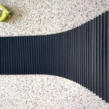 Плоская прямая гофрированная защита, H25mmxW210mmx650mm(растягивается до 650 мм