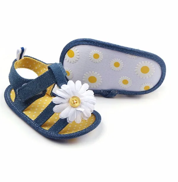 Прекрасный Летний Детская обувь новорожденных девочек мягкая подошва первые ходоки