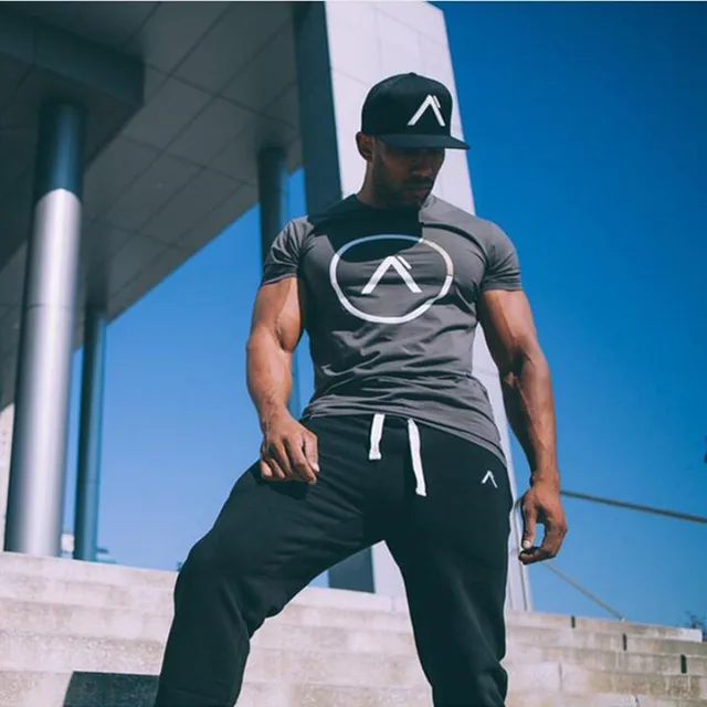 ALPHA 2018 New Brand Clothing Gyms Tight T-shirt Mens Fitness T-shirt Homme Gyms T Shirt Men Fitness Crossfit Summer Top Tees 4