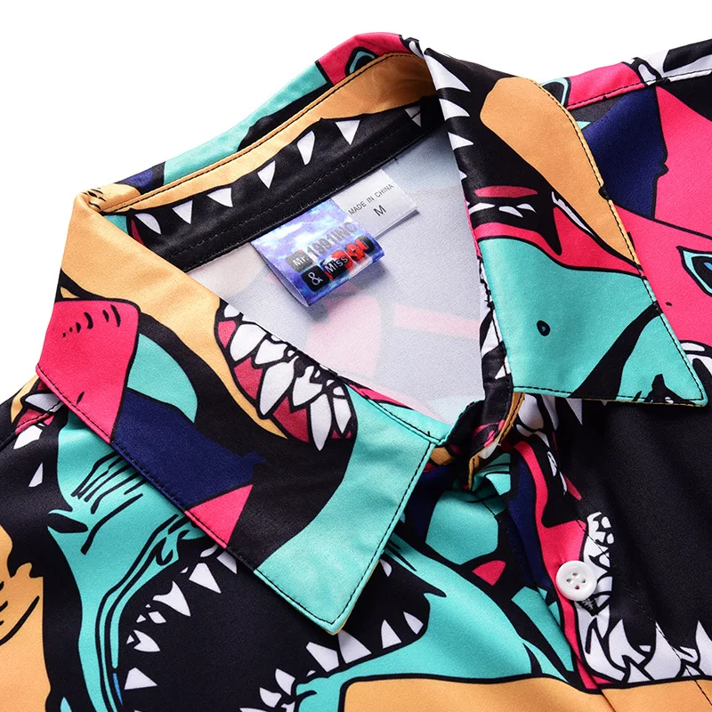 Plus Size Summer 2019 Men Set Button Rompers Jumpsuit Fashion Sumple Funny Streetwear Vintage Casual Summer Men Set Dropship