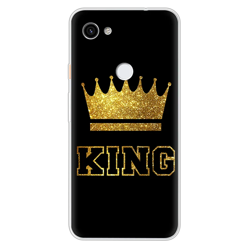 Ультратонкий чехол King Queen из мягкого ТПУ с принтом для Google Pixel 3a XL силиконовый 5 3 2