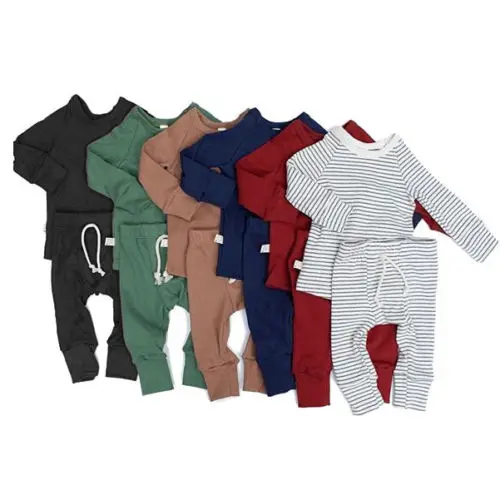 Повседневные пижамные комплекты для маленьких мальчиков и девочек; комплект теплой мягкой пижамы; детская одежда для сна унисекс; комплекты одежды для сна; хлопковый спортивный костюм