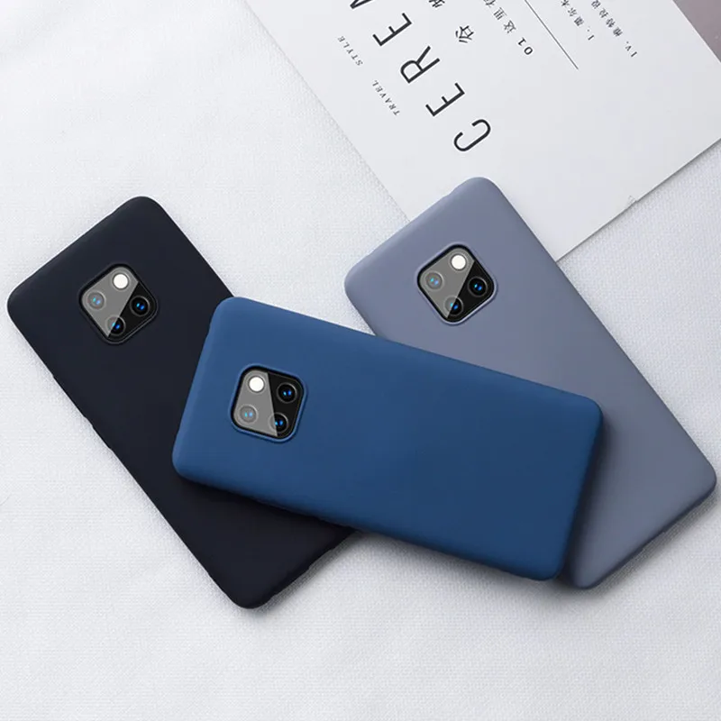 Чехол для телефона Huawei Mate 20 10 9 P10 P20 P30 Pro P40 Lite жидкий силиконовый Оригинальный