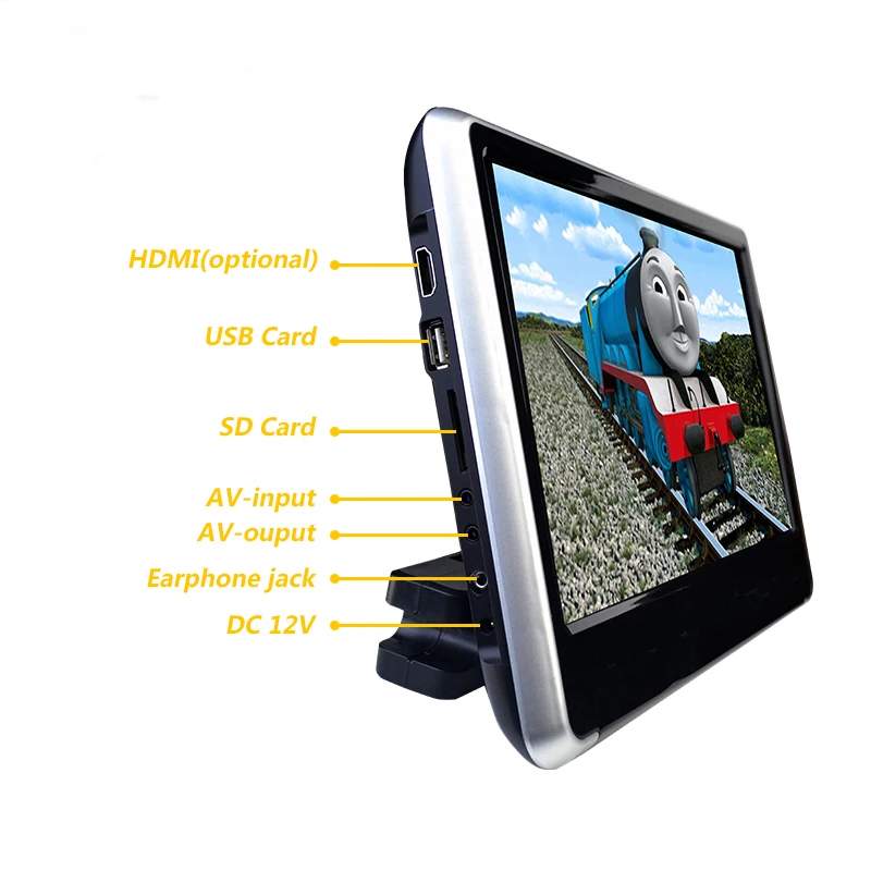 

Cemicen 11.6 Inch Car Headrest IPS Screen Monitor DVD Player HD 1080P Video Touch Screen With HDMI/USB/SD/Game/IR/FM/Speaker