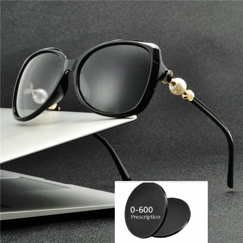 

Hand Made Frame Women Polarized Sun Glasses Polarized Mirror Sunglasses Custom Made Myopia Minus Prescription Lens -1 to -6 NX