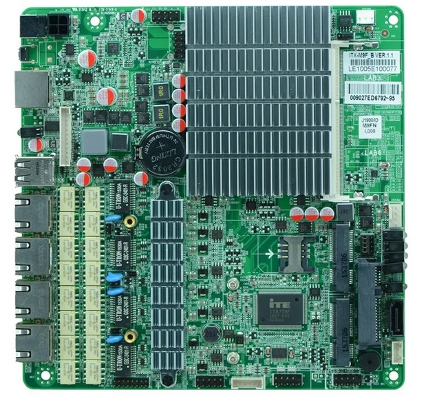 

4 ethernet ports motherboard J1900 +fanless J1900 2.5' HDD inboard BYPASS supported High performance Router Motherboard