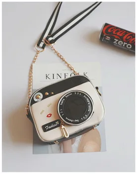 

by dhl or ems 100pcs Small bags girl vintage fashion lady camera shoulder bag women handbag chain messenger female crossbody bag