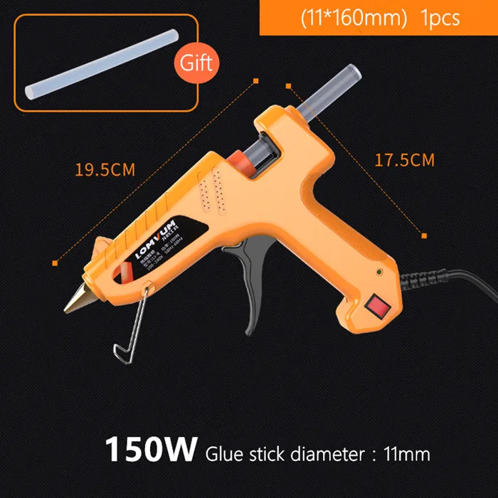 150 Вт Профессиональный термоклеевой пистолет высокотемпературный нагреватель инструмент для ремонта тепла практичный Электроинструмент с бесплатным 1 шт. палочки термоклея - Цвет: 150W Glue stick x1