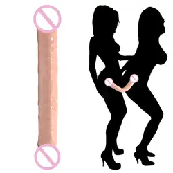 YEMA 11.8in Длинные двойной фаллоимитатор реалистичные двусторонние фаллоимитаторы для женщин пенис попа Анальная пробка секс игрушки женщи