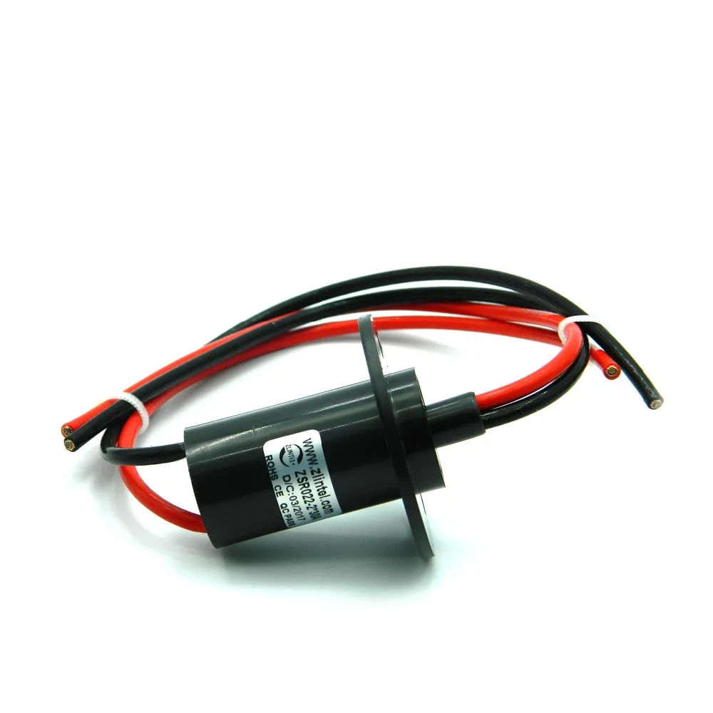 ZSR022 2R30A Large Current 30A 2 Channel Slip Ring 22mm Out Diameter
