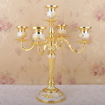 

3 head five head metal candlestick European simple gorgeous Wedding Candle Wedding Decorations Home Furnishing ornaments
