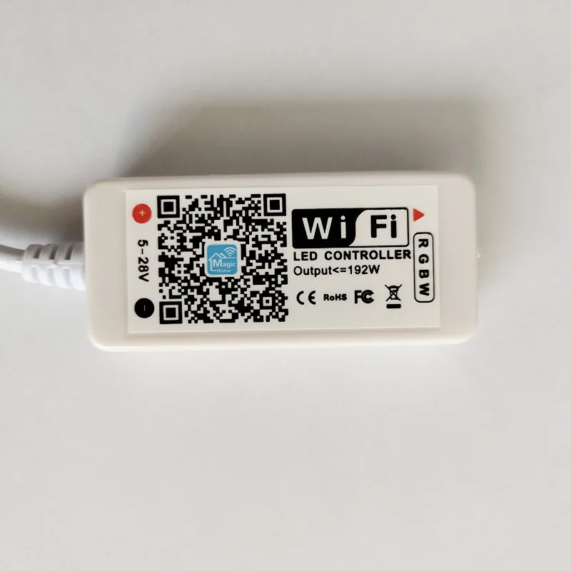 Wifi светодиодный RGB/RGBW контроллер DC12V мини Wifi RGBW светодиодный контроллер Iphone, Ipad, IOS/Android мобильный телефон беспроводной для светодиодной ленты