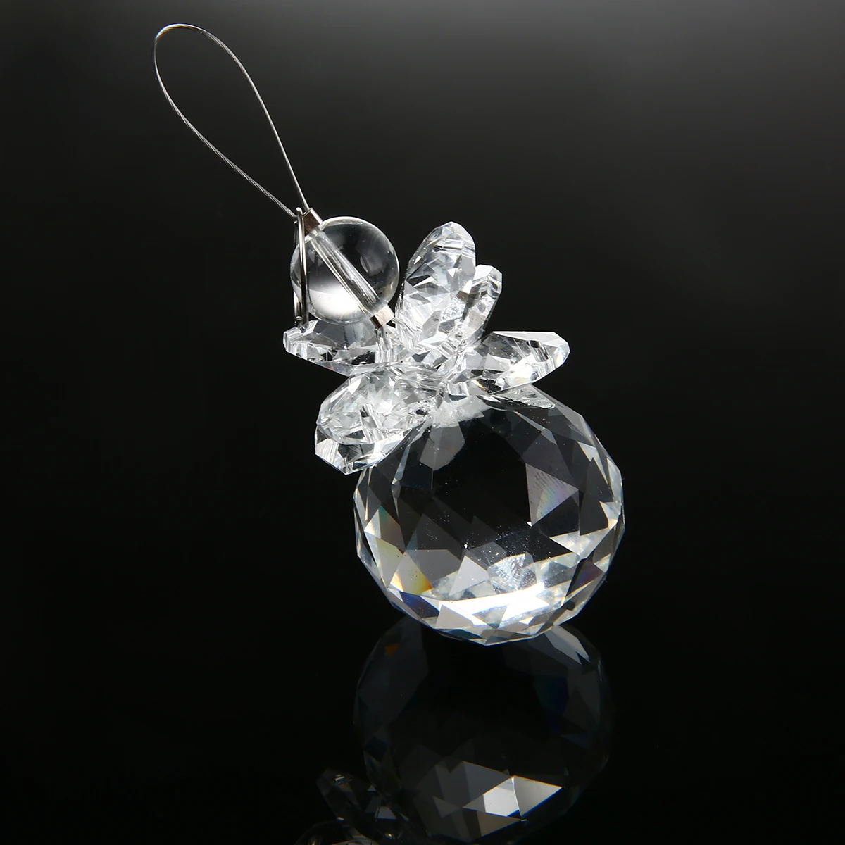 

Mayitr 1pcs Clear Crystal Ball Hanging Crystal Suncatcher Pendant Ornament Feng Shui Prism Ball for Car Wedding Home Decoration