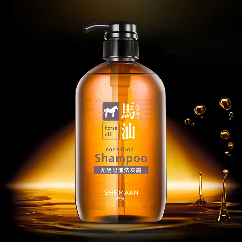 600ML Silicone-Free Oil Horse Oil Shampoo Repair Damage Lasting Fragrance  Shampoo Nourishing Anti Dandruff Off Oil Control Hair - AliExpress