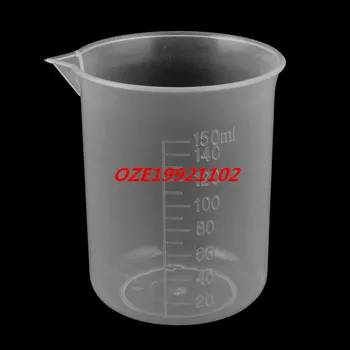 

11PCS Lab Plastic Water Liquid Measuring Cups Container Holder Clear 150ml