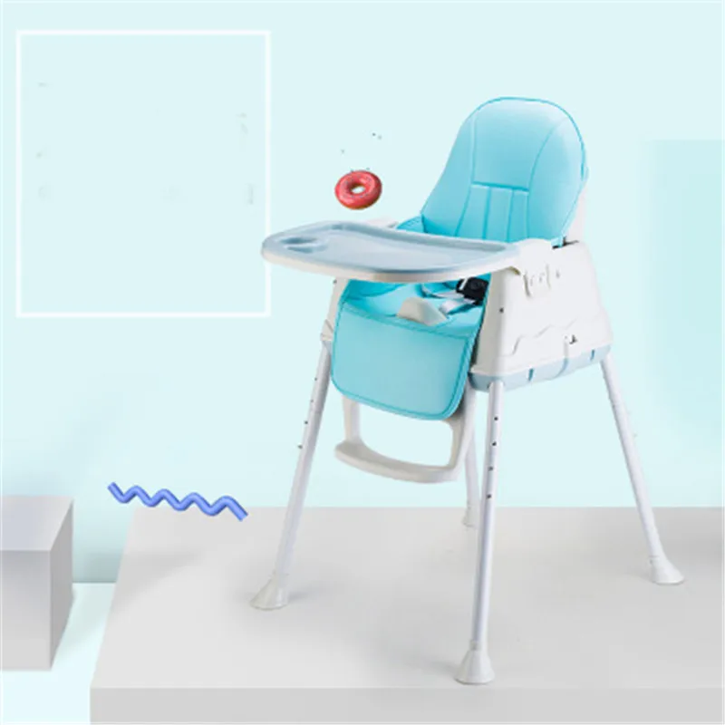 Multifunctional Adjustable Baby Kids Safety Upgrade Baby Chair Children's Folding Portable Dining Table Chair High Booster Seats