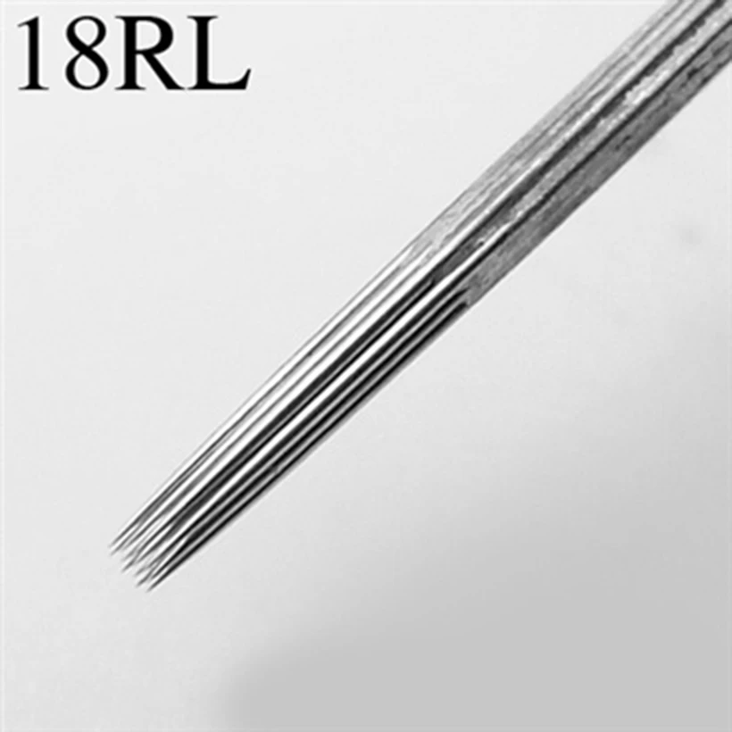 

Pro New 18RL 50Pcs Assorted Sterilize Disposable Tattoo Needles Round Liner Needle Permanent makeup agujas piercing tatouage