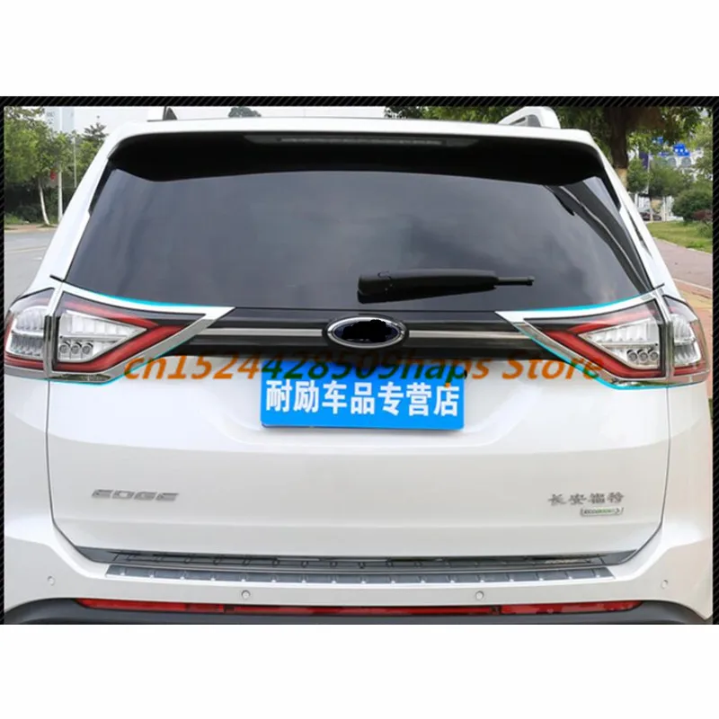 Для Ford Edge- Автомобильная ABS хромированная накладка на заднюю фару рамка лампы палка часть 4 шт
