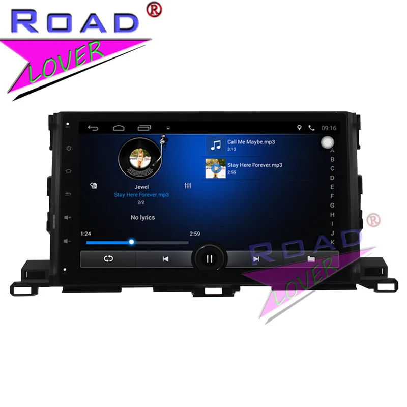 Discount TOPNAVI Android 6.0 2G+32GB 10.1" Car PC Head Unit Auto Audio For Toyota Highlander 2015 Stereo GPS Navigation Two Din NO DVD BT 4