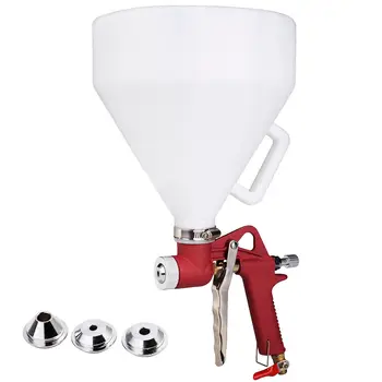 

Free shipping Air Hopper Spray Gun Paint Texture Tool Drywall Wall Painting Sprayer with 3 Nozzle Blowout price