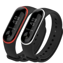 500 шт. для xiaomi mi Band 3 ремешок для спортивных часов часы силиконовый браслет для xiaomi mi band 3 аксессуары браслет mi band3 ремень