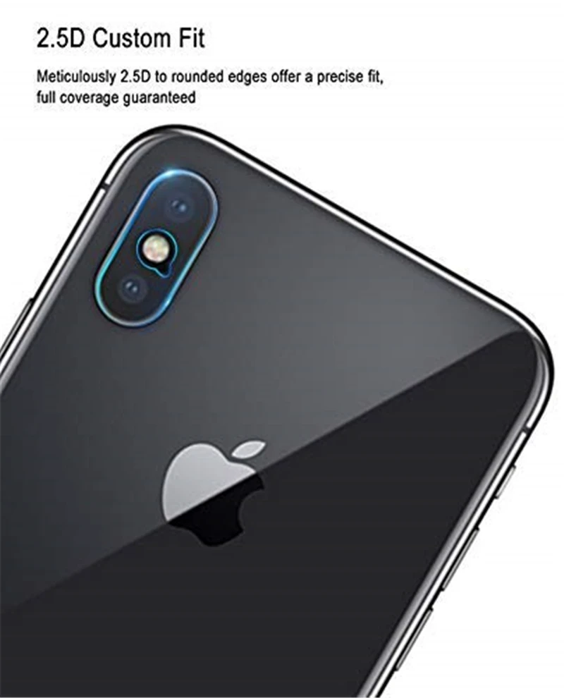 5 шт. Защитное стекло для ЖК экрана объектива IPhone X XR XS Max 8 7 6 S Plus|Бамперы| |