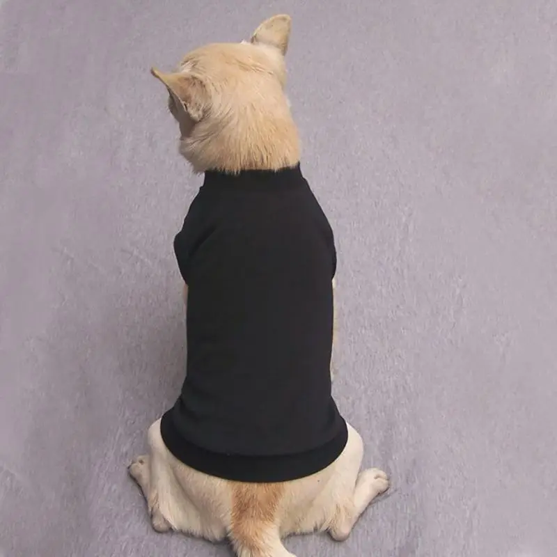 Pet Dog Cotton Vests Solid Comfortable T Shirt for AllA Seasons Puppy