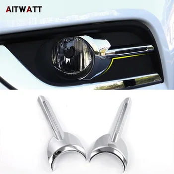 

Car Accessories For Renault Koleos 2017 2018 Front Fog Lamp Light Cover Trims 2Pcs Exterior ABS Chrome Car Decoration AITWATT