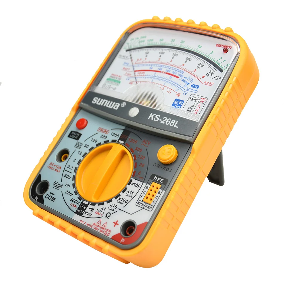 KS 268L аналоговый мультиметр ручной ACA/12A ACV/DCV MAX1200V|handheld multimeter|analog multimetermultimeter analog |