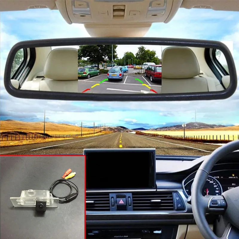 5 дюймовый HD TFT ЖК экран Автомобильное зеркало заднего вида монитор для Hyundai i40 2011 ~