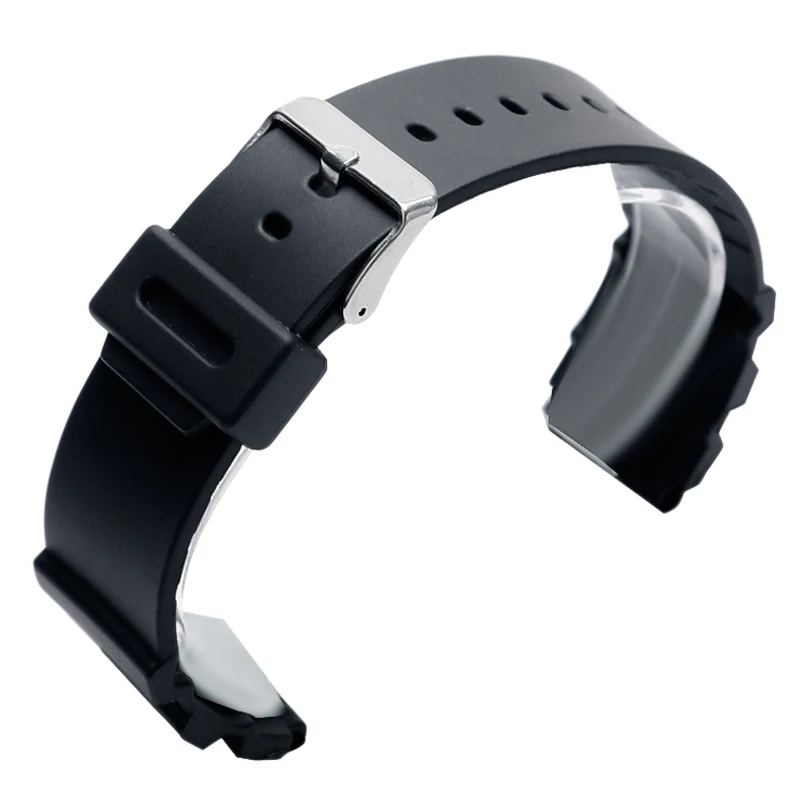 

YISUYA Men Women Silicone Rubber Wrist Watch Band Replacement Strap 18mm 20mm 22mm Black Leisure Watchband Hot 2018 New Arrival