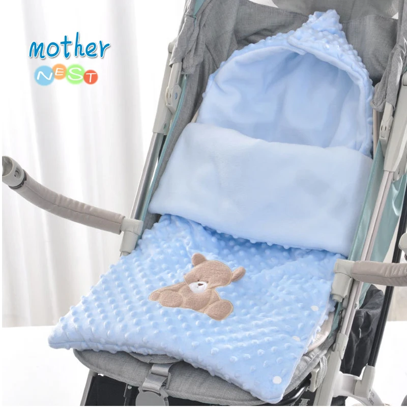 

2018 Winter Sleeping Bags Baby Envelope for Stroller Newborn Baby Wrap Swaddle Infant Winter Envelonp Kids Baby Sleepsacks 0-12M