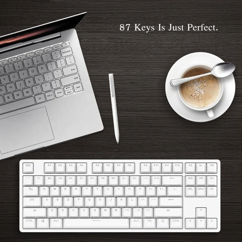 

Xiaomi Yuemi MK01 Keyboard 87 Keys Gaming Keyboard LED Backlit TTC Red Switch Mechanical Keyboard For LOL For PUBG For Laptop PC