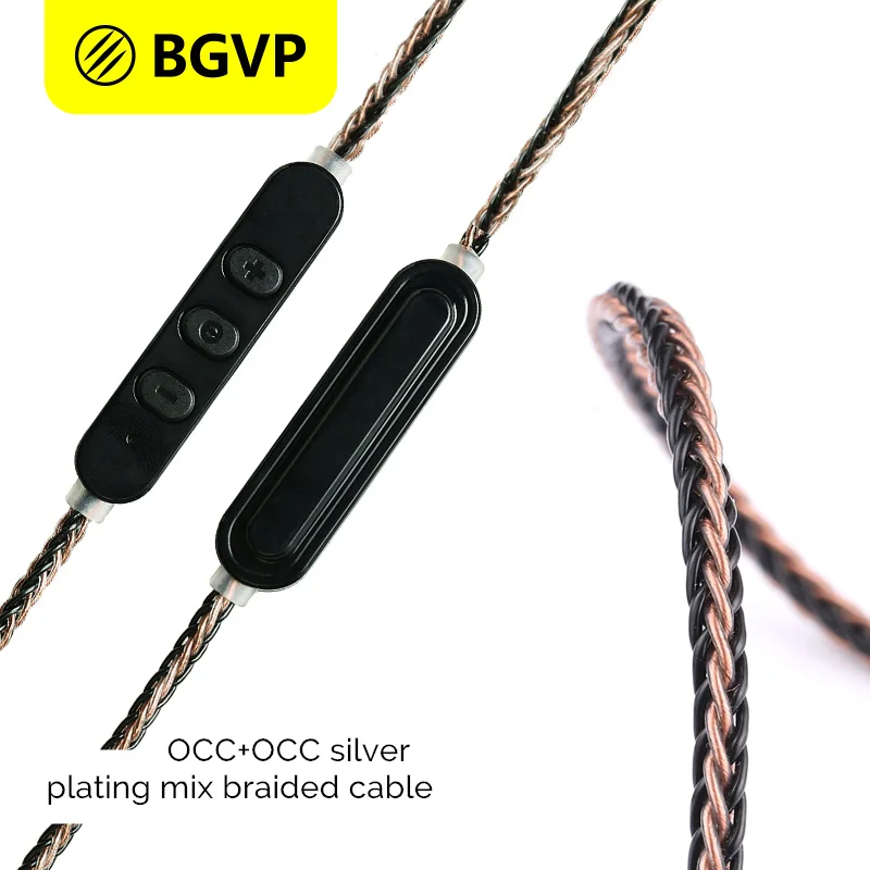BGVP M1 bluetooth модуль V4.2 кабель для наушников MMCX гарнитуры BGVP DN1 DM5 DS1 съемный кабель HiFi OCC кабель с микрофоном