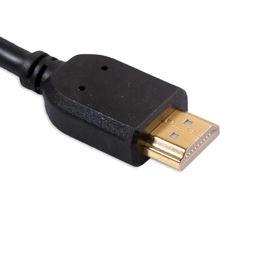 HL любой угол регулируемый поворот HDMI мужчин и женщин Поворотный адаптер конвертер Черный FE13