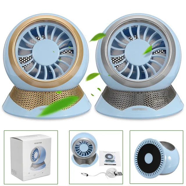 New Design Oxygen Anion Mini Fan USB Cooling Small Portable Quiet Table Fan Table Home Desk