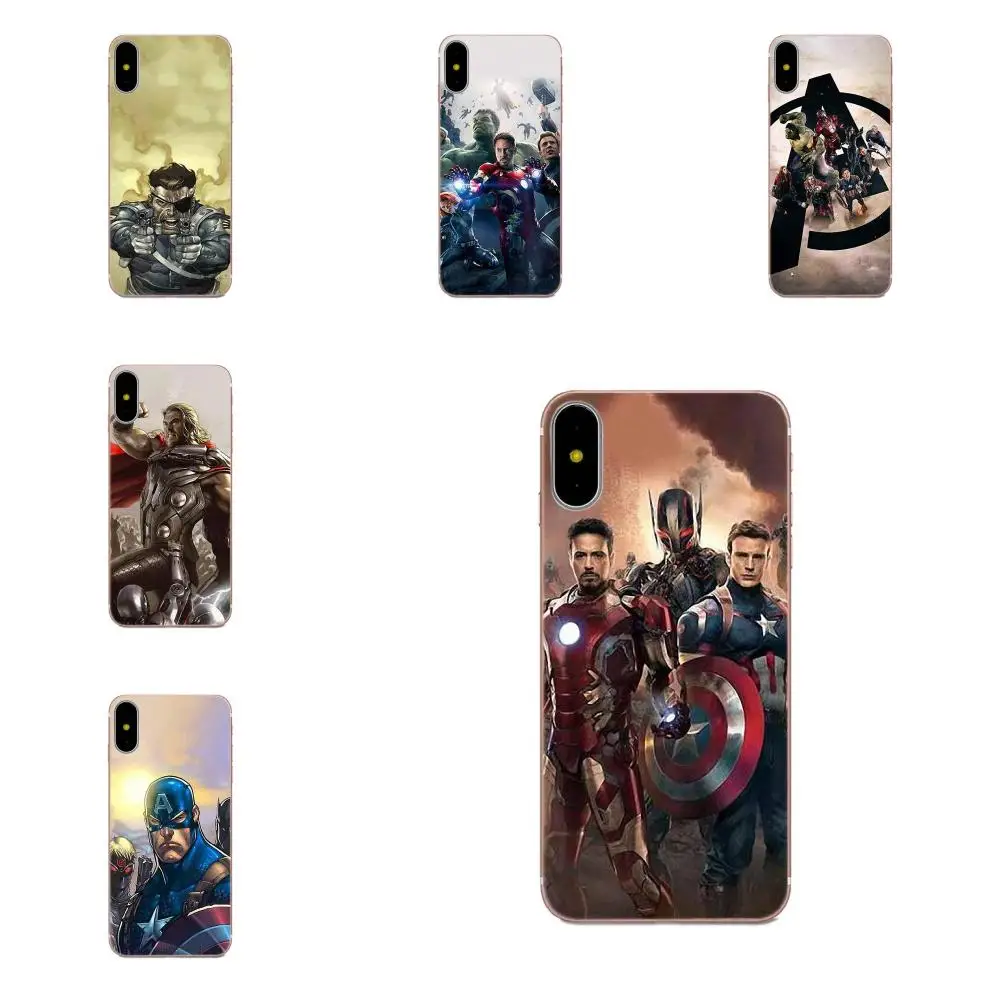 Наклейки Marvel &quotМстители&quot для Galaxy Grand Alpha G850 Core2 Prime S2 I9082 A3 A5 A7 On5 On7 2015 2016 2017 мягкий