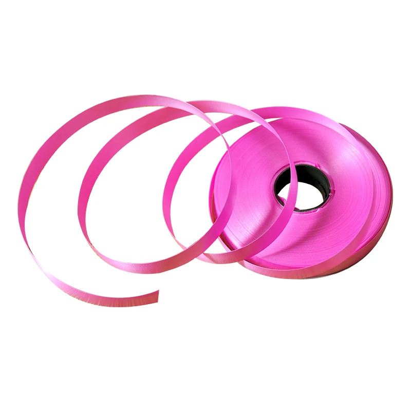 Воздушные шары ленты лента-лазер для вечерние украшения подарки на день рождения DIY упаковка свадебные украшения фольги атласные ленты аксессуары - Цвет: Rose
