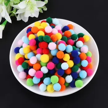 

1000Pcs 15mm Mini Fluffy Soft Pom Poms Pompoms Ball Handmade Kids Toys DIY Sewing Craft Supplies Mixed Color