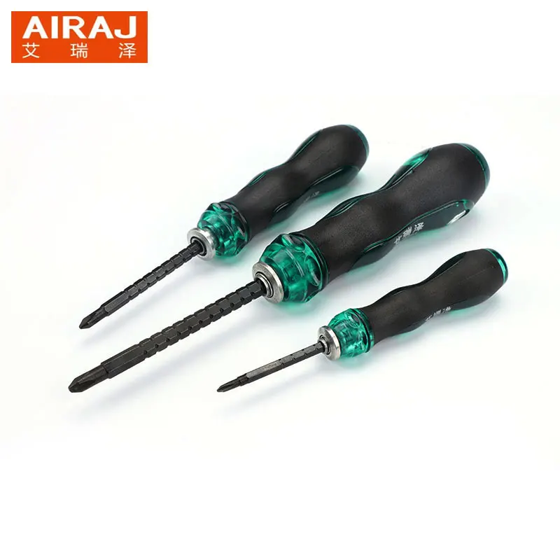 

AIRAJ Magnetic Double Head Precision Screwdriver Bit Set Double Color Handle Chrome-vanadium Steel For Home Useful Hand Tools