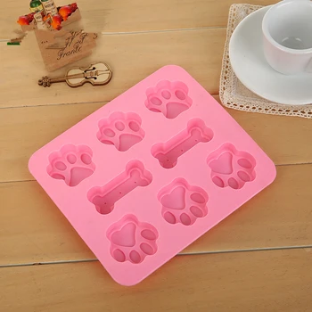 

New Arrival Lovely Silicone Cake Mold Dog Bones Chocolate Mould Dog Paw Cake Mould Creative Silicone Baking Mould H340