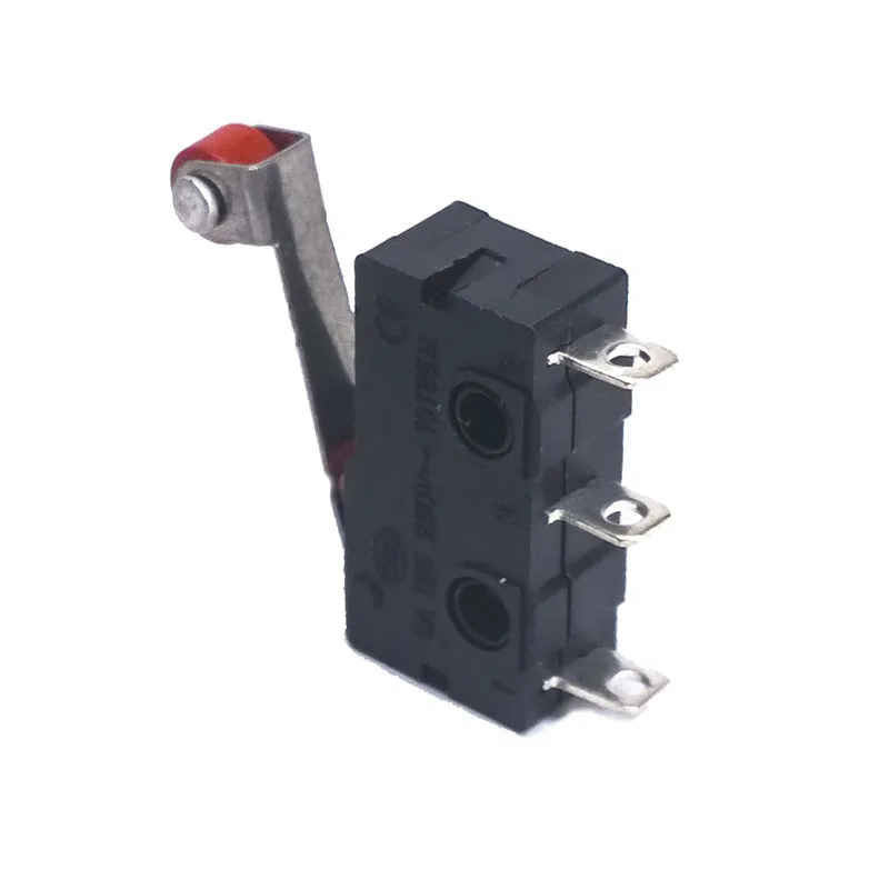 10 шт./партия KW11 шкив 250 В 5A 3 Pin Bouton Poussoir металла Interrupteur микро-переключатель