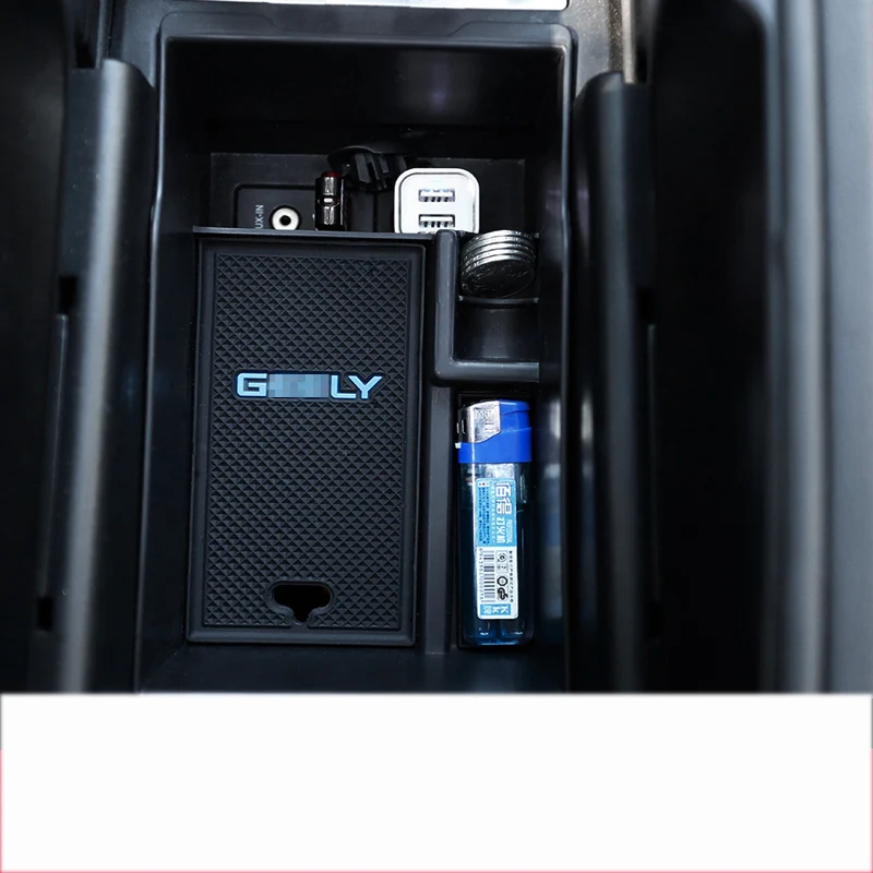 Lsrtw2017 Abs автомобильный подлокотник пластина коробка для хранения Geely Borui Emgrand Gt - Название цвета: flocking mat