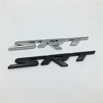 

10pcs 3D Metal Black/ Silver SRT Trunk Emblem Stickers Fender Badge Decal For Dodge Ram Challenger Charger