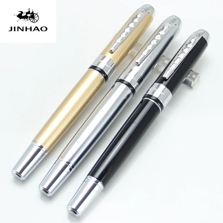 JINHAO 250 металлическая перьевая ручка среднего размера без футляра для карандашей