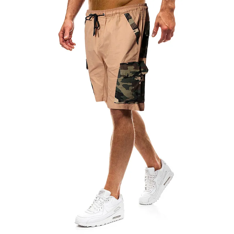 HuLooXuJi новый летний Для мужчин шорты модные камуфляжные шить военные Короткие штаны мужские Повседневное Пляжные шорты нам Размеры: S-2XL