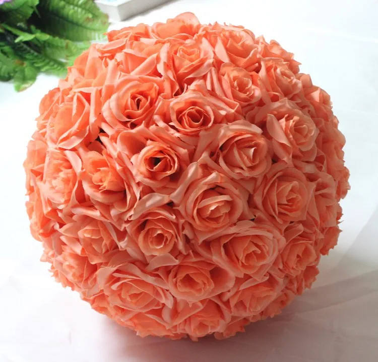 10inch (25cm) Wedding Kissing Balls Pomanders Romantic Silk Flower Kissing Balls Factory Wholesale (6)