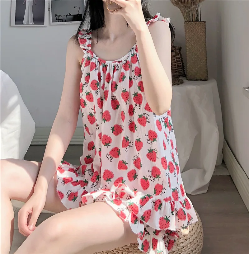 Sleeveless cotton pajamas Clearance