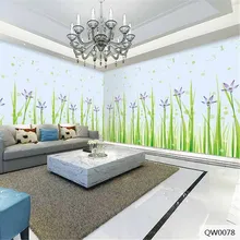 Пользовательские 3D печать DIY ткань и текстильные обои для стен ткань фотообои с изображение цветов моющийся цветочный матовый шелк для гостиной спальни Топ