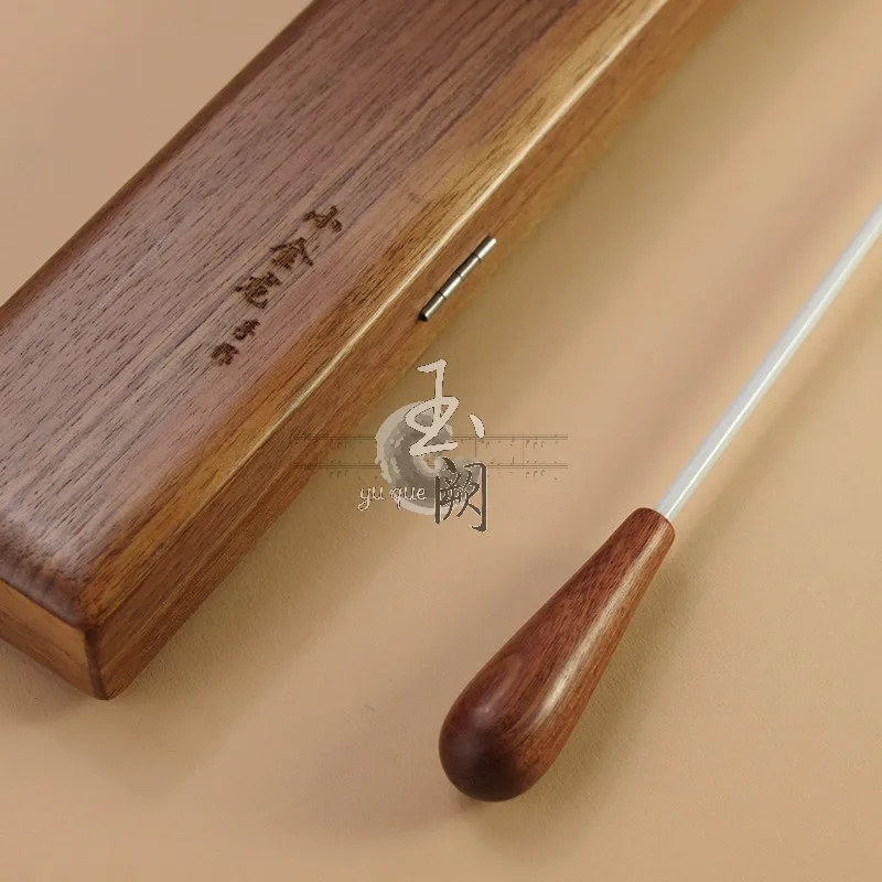 7# деревянный дирижер дубика музыкальный подарок с трещинкой деревянная коробка деревянная ручка пластиковая указка